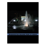 Washington Square Park at Night, NYC Post Card