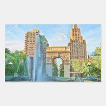Washington Square Park, NYC Rectangular Stickers