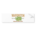Washington State - Bigfoot Lives! Bumper Stickers