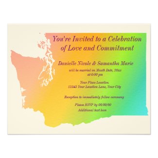 Washington State Pride Custom Invitations
