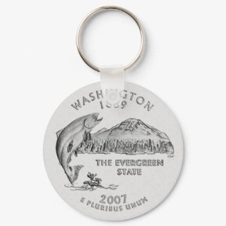 Washington State Quarter Keychain keychain