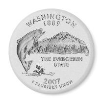 Washington State Quarter Magnet
