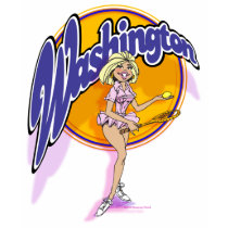 Washington swoop tennis shirt F/B
