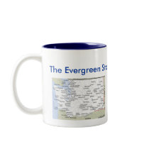 Washington Symbols & Map mugs by archemedes Washington Symbols & Map mugs