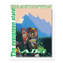 Washington totem poster posters by Duncan_Reed Washington totem poster posters