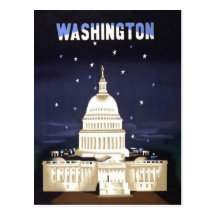 Washington Vintage Travel Postcard