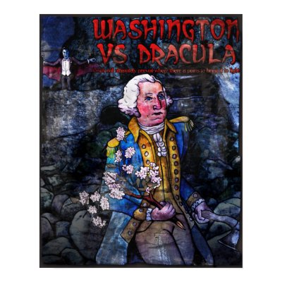 Washington Vs Dracula Poster by willlapuerta