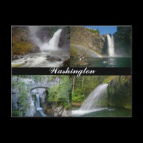 Washington waterfalls postcard postcards