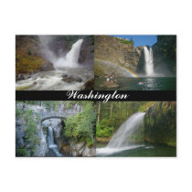 Washington waterfalls postcard by tompurse Washington waterfalls postcard
