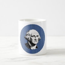 Washington with Stars Background Coffee Mugs