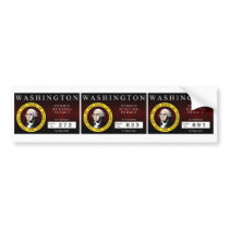 Washington Zombie Hunting Permit V.2 Bumper Sticker