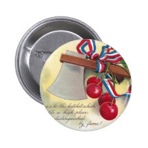 Washington's Hatchet and Cherries Buttons