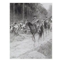 Washington's Retreat from Great Meadows Postcard