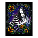 Wasp Fae Gothic Flower Fairy posters