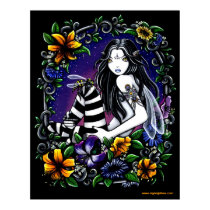 Wasp Fae Gothic Flower Fairy posters