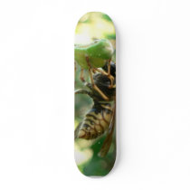 Wasp On Flower Skate Board