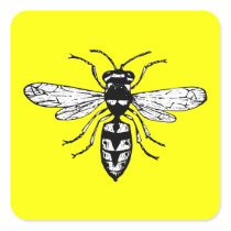 Wasp Square Stickers