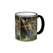 Wasp's Nest by Bouguereau, Victorian Angel Art Coffee Mugs