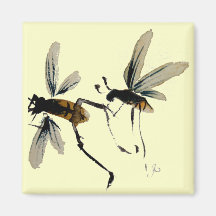 Wasps Refrigerator Magnets