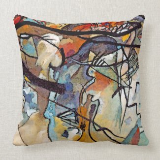 Wassily Kandinsky Composition Five Throw Pillows