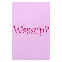 Wassup? stationery