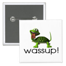Wassup Turtle Button