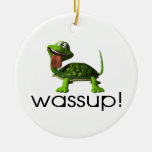 Wassup Turtle Christmas Ornament