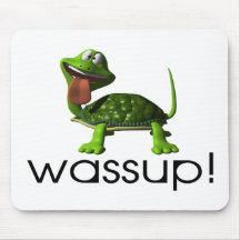 Wassup Turtle Mouse Pad