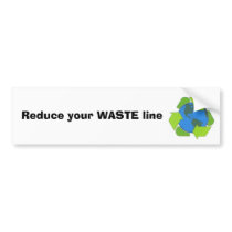 WASTE line bumper stickers