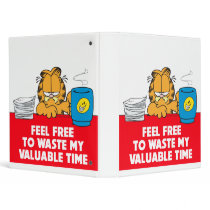 Waste my Time Binder by garfield Waste my Time Binder