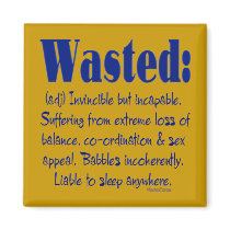 Wasted Definition Magnet