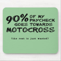 Wasted Money Dirt Bike Motocross Mousepad mousepads