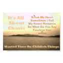 Wasted Time On Childish Things EP Poster posters