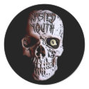 WASTED YOUTH SKULL LOGO stickers by twistedgem71 WASTED YOUTH SKULL LOGO stickers