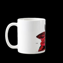 Wasteland red goth flower mugs