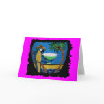 Wastin Away Parrots Greeting Card