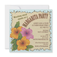 Wasting away a Day at a Margarita Party Invitation
