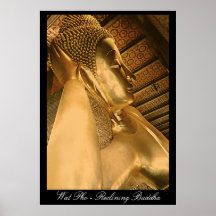 Wat Pho--Bangkok, Buda de descanso, poster