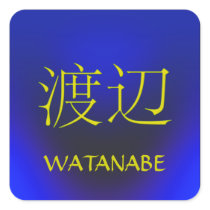 Watanabe Monogram Square Stickers