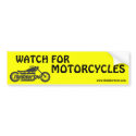 Watch for Motorcycles bumper stickers by thebikerspot Watch for Motorcycles bumper stickers