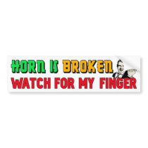 Watch For My Finger Bumper Stickers