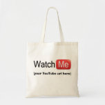 Watch Me on YouTube! Template Bags