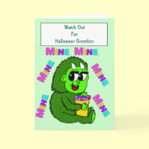 Watch Out For Halloween Gremlins cards