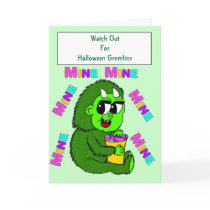 Watch Out For Halloween Gremlins cards