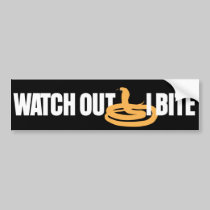 Watch Out I Bite bumper stickers