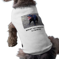 Watch out! I was a Tasmanian Devil pet clothing by catherinesherman Watch out! I was a Tasmanian Devil pet clothing