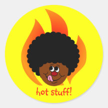 Watch Out You are in the Presence of Hot Stuff Stickers