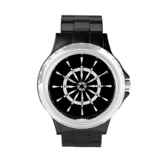 Watch - Ship Wheel - White