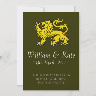 the royal wedding invite. Watch The Royal Wedding