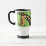 Watch This! Armadillo crossing the road travel mug